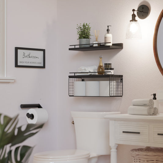 Floating Shelves For Bathroom Wall Decor