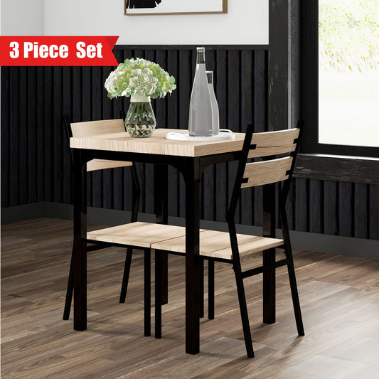 HOMCOM 3 Piece Dining Table Set for 2