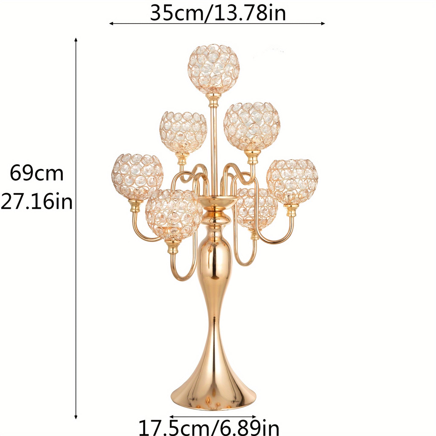 1pc Candle Holders For Table Centerpiece 7 Arms