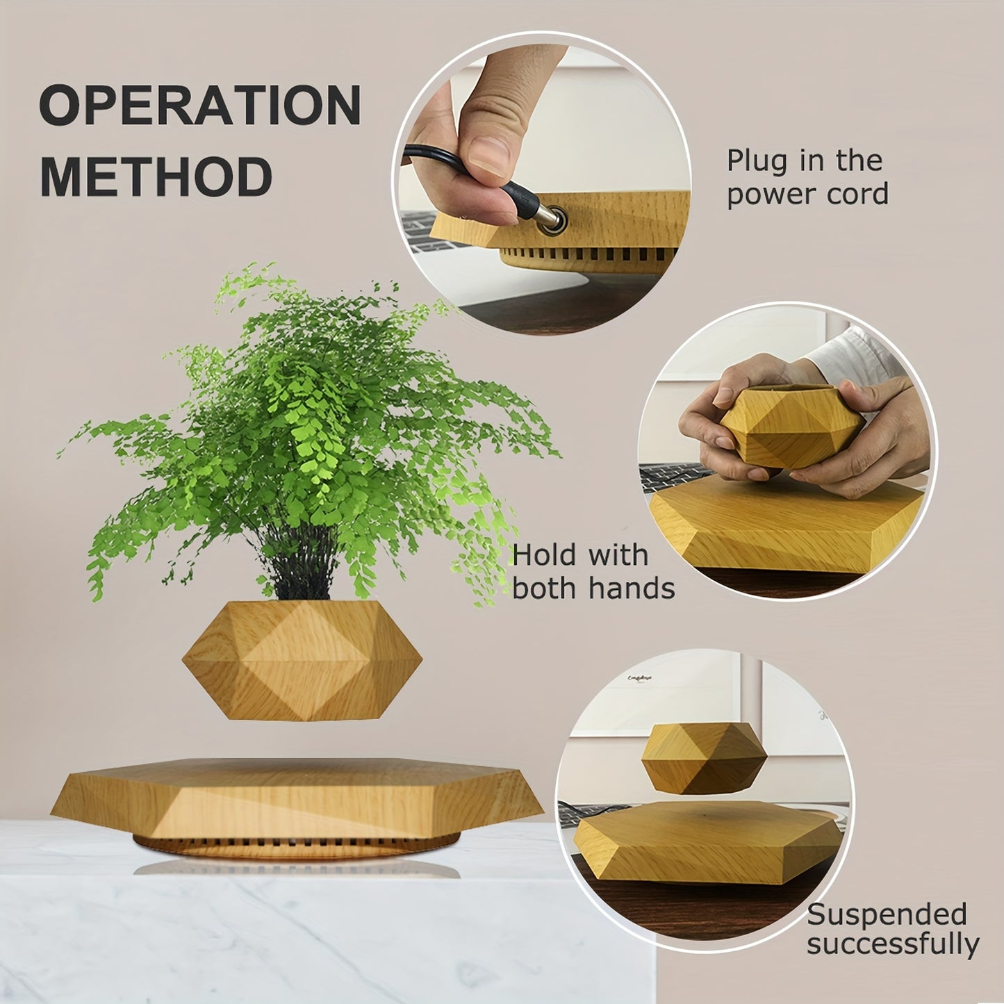 Levitating Plant Pot, Floating Plant Pot For Small Plants