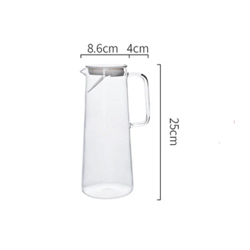 Transparent Heat Resistant Glass Water Bottle