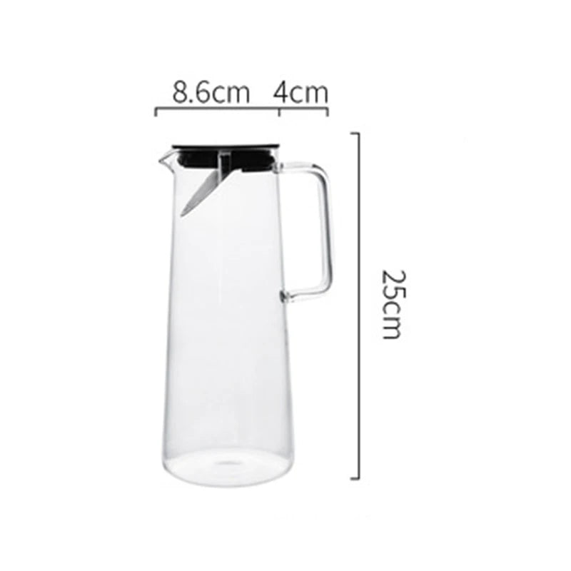 Transparent Heat Resistant Glass Water Bottle