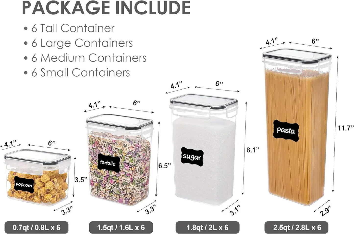 Airtight Food Storage Containers with Lids