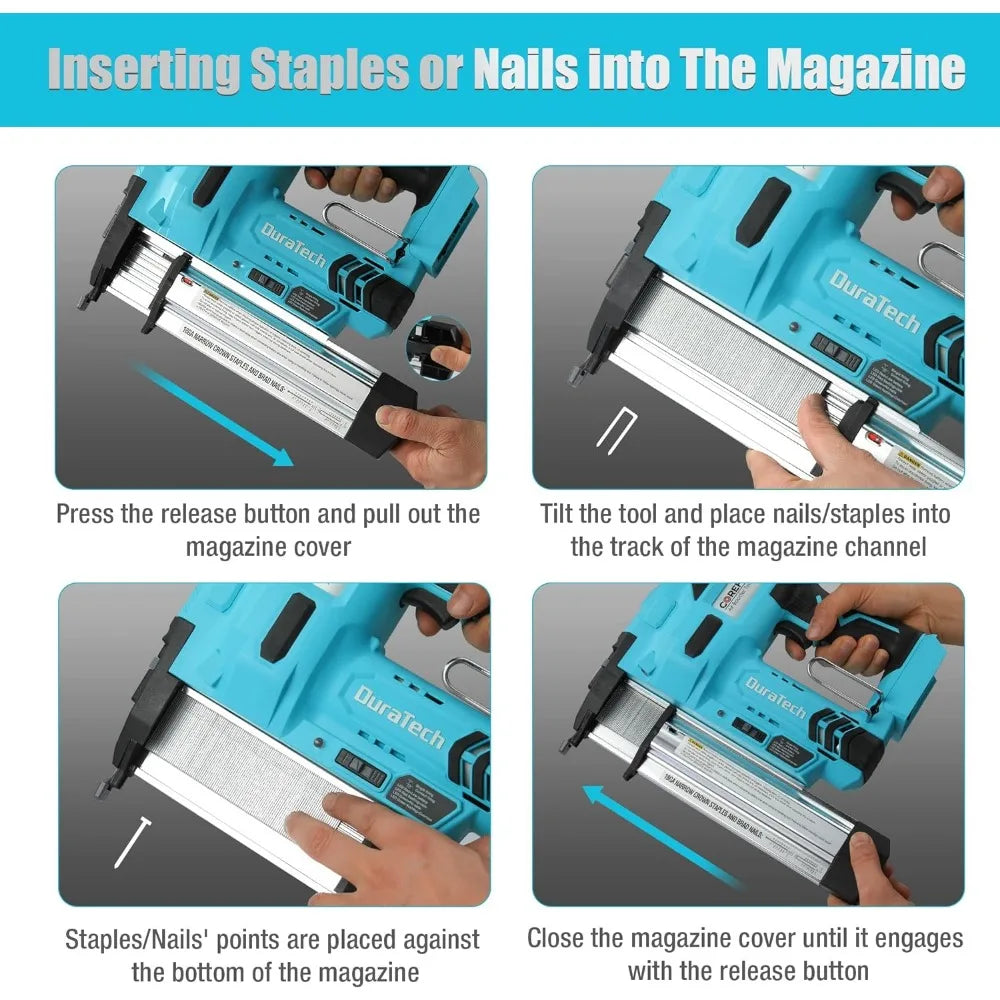 20V Cordless Brad Nailer, 18 Gauge, 2-in-1 Nail