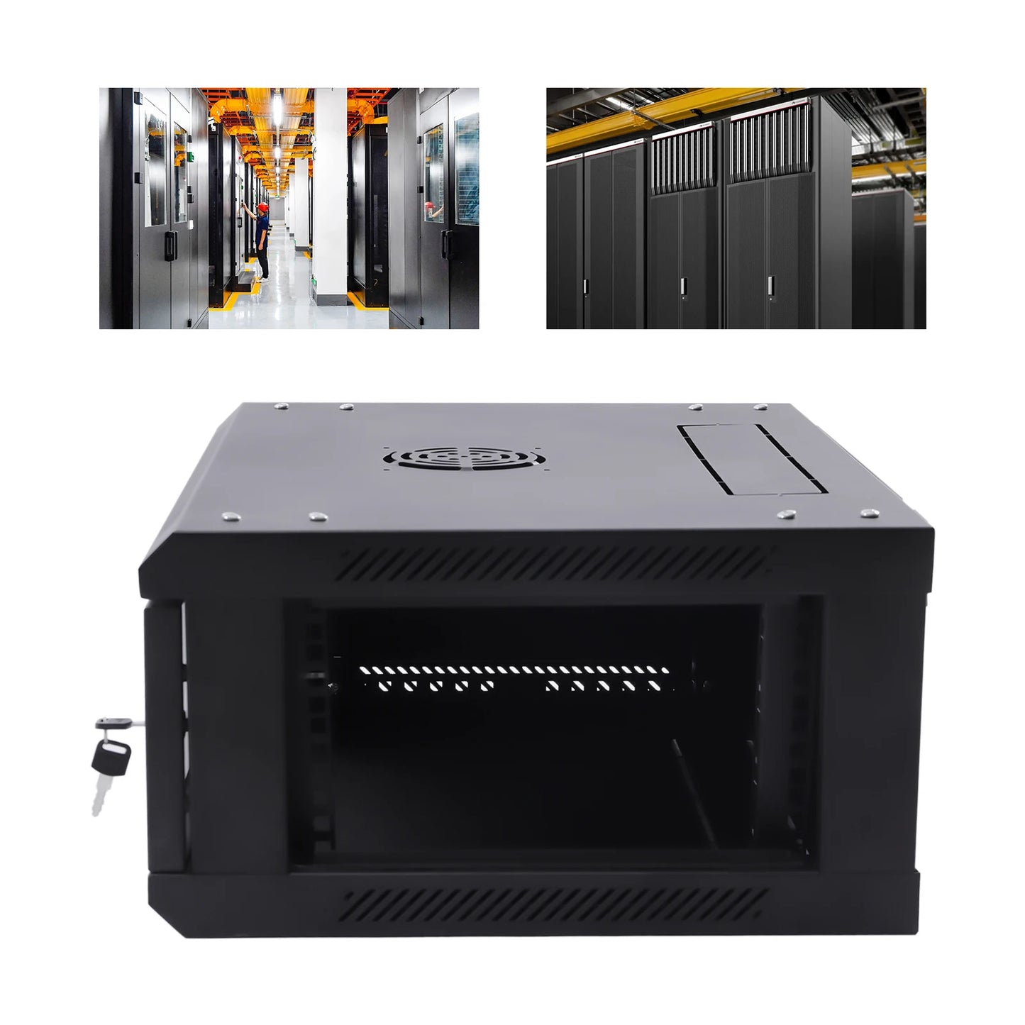 Modern 4U Wall Mount Network Server Cabinet