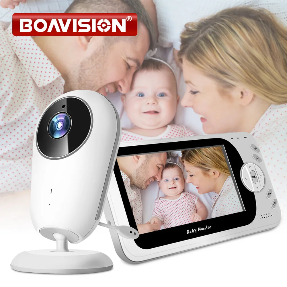 4.3-inch Portable Baby Nanny Surveillance Security Camera