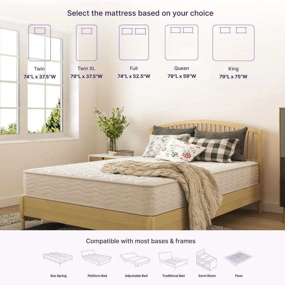 Twin Size Medium Firm Memory Foam Mattress