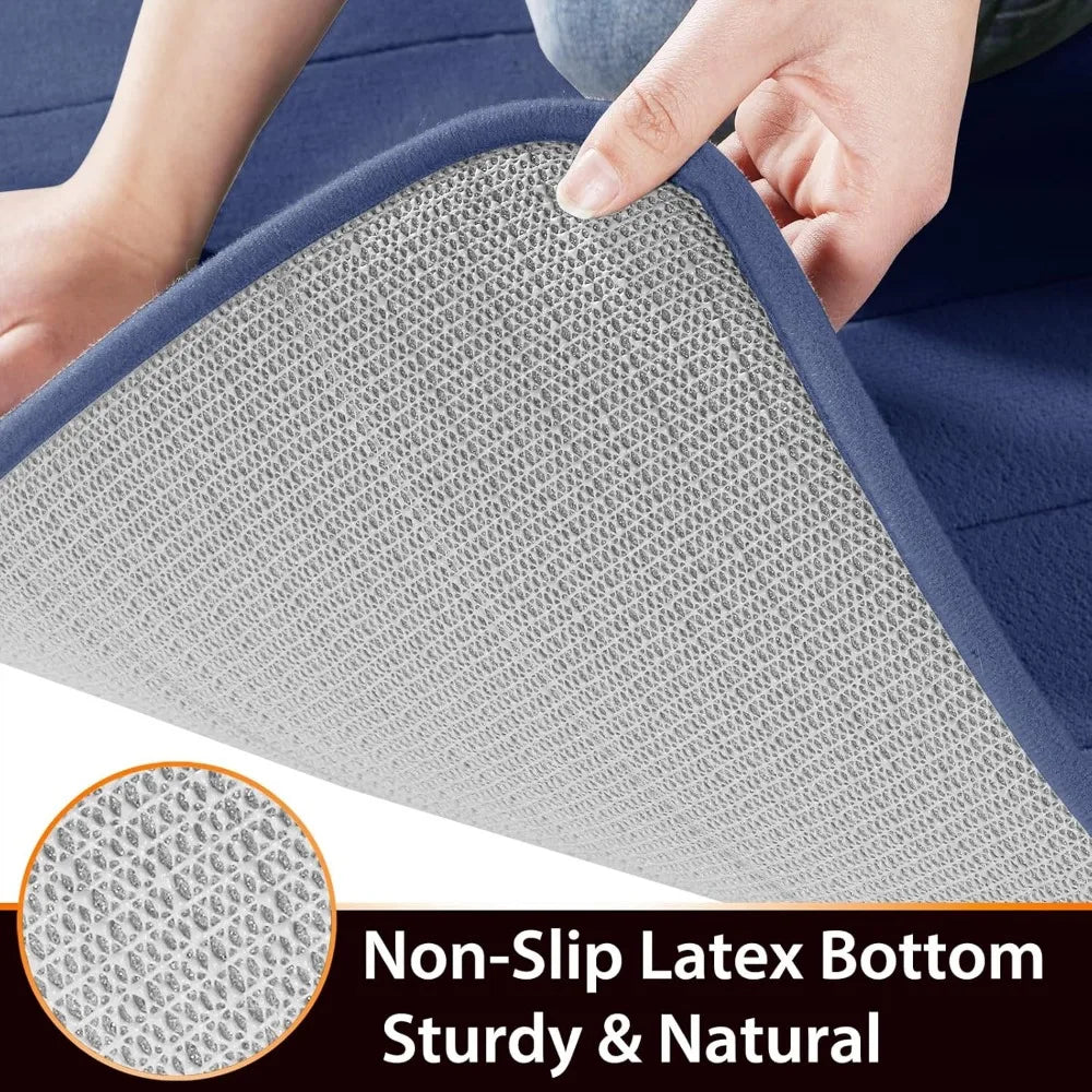 3-Pieces Memory Foam Bath Mat Sets