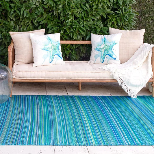 Waterproof Outdoor Rug, 6x9 ft