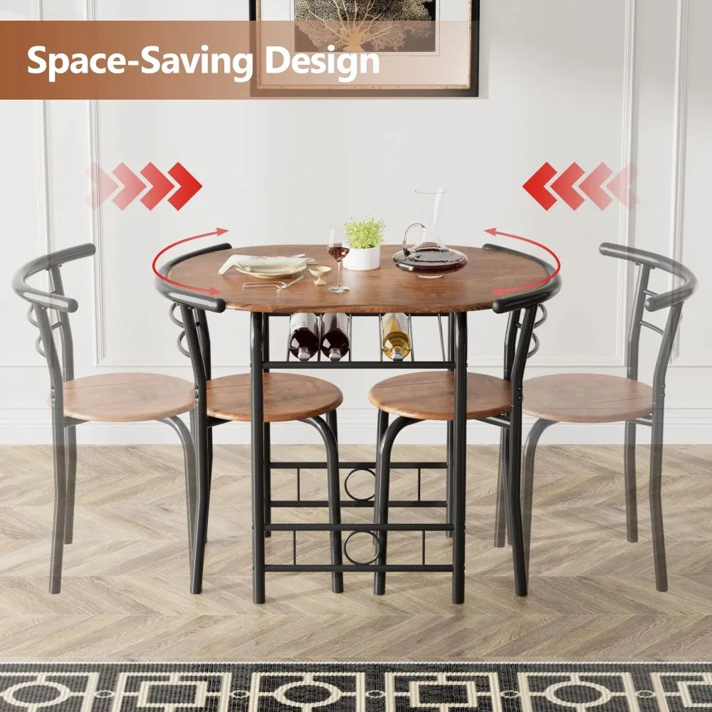 3 Pieces Dining Set Breakfast Table Set