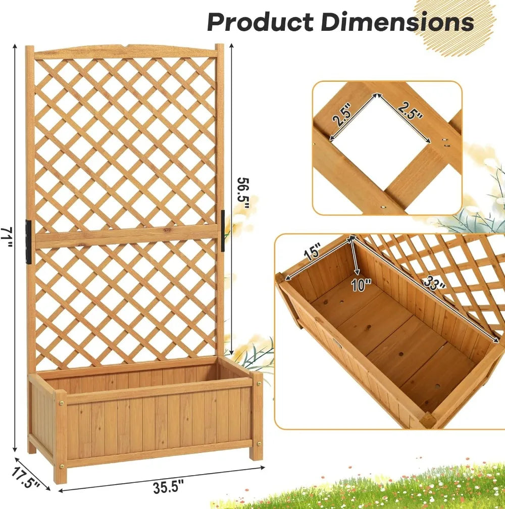 Raised Garden Bed Set of 2, Removable Bottom Base