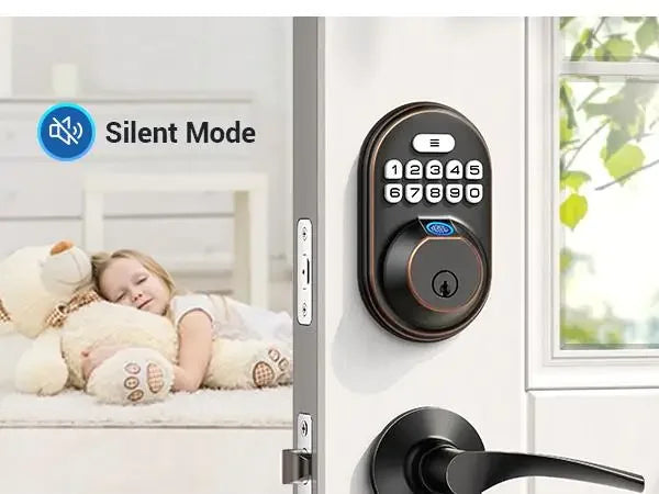 Smart Fingerprint Door Lock, Veise RZ02A Keyless Entry