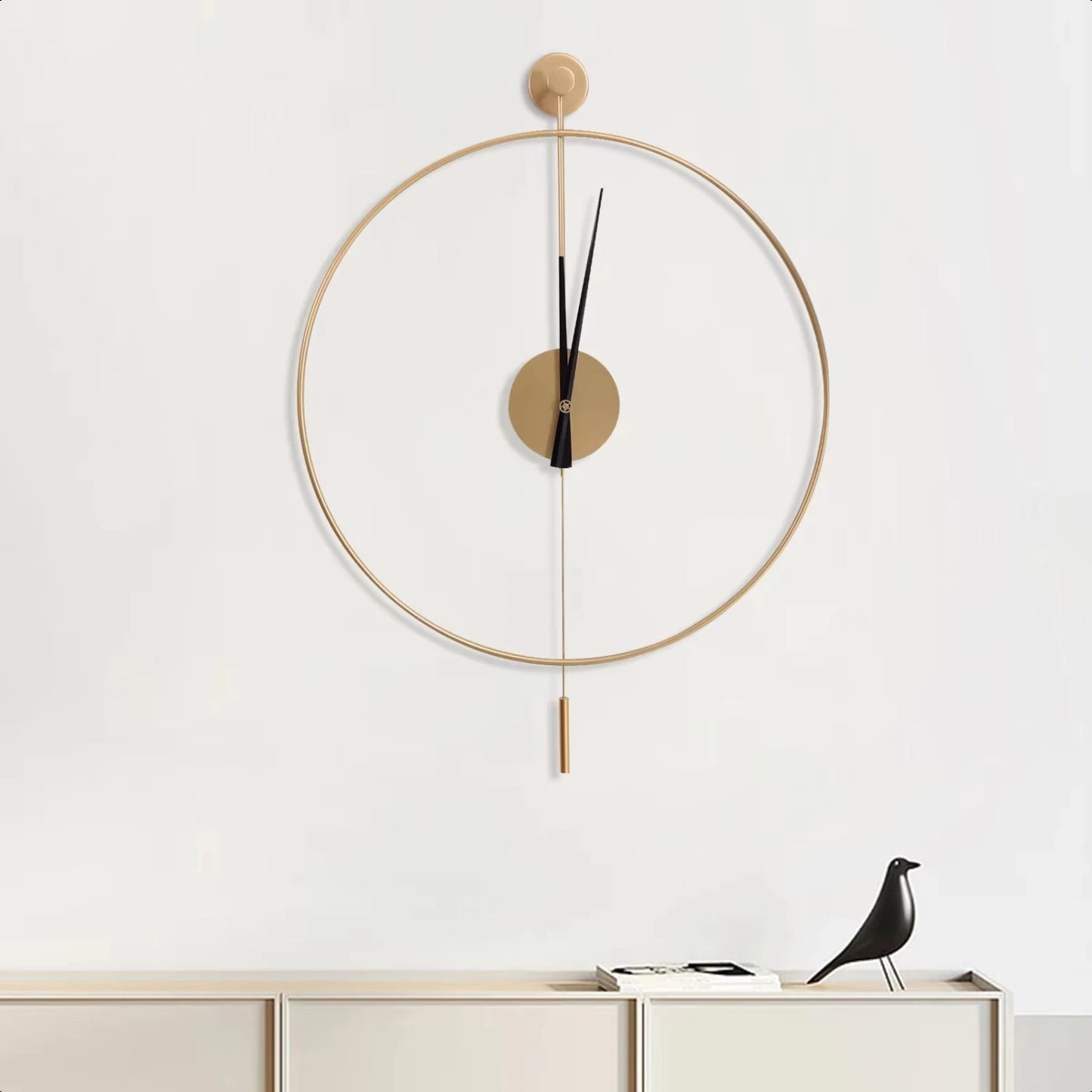 Silent, Non-Ticking Battery Operated Decorative Pendulum Clock