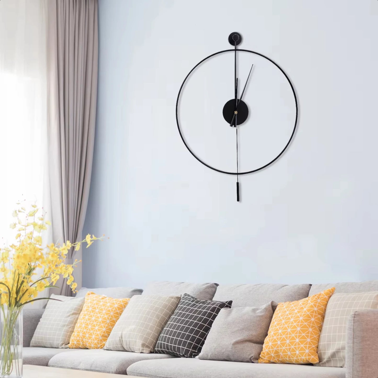 Silent, Non-Ticking Battery Operated Decorative Pendulum Clock