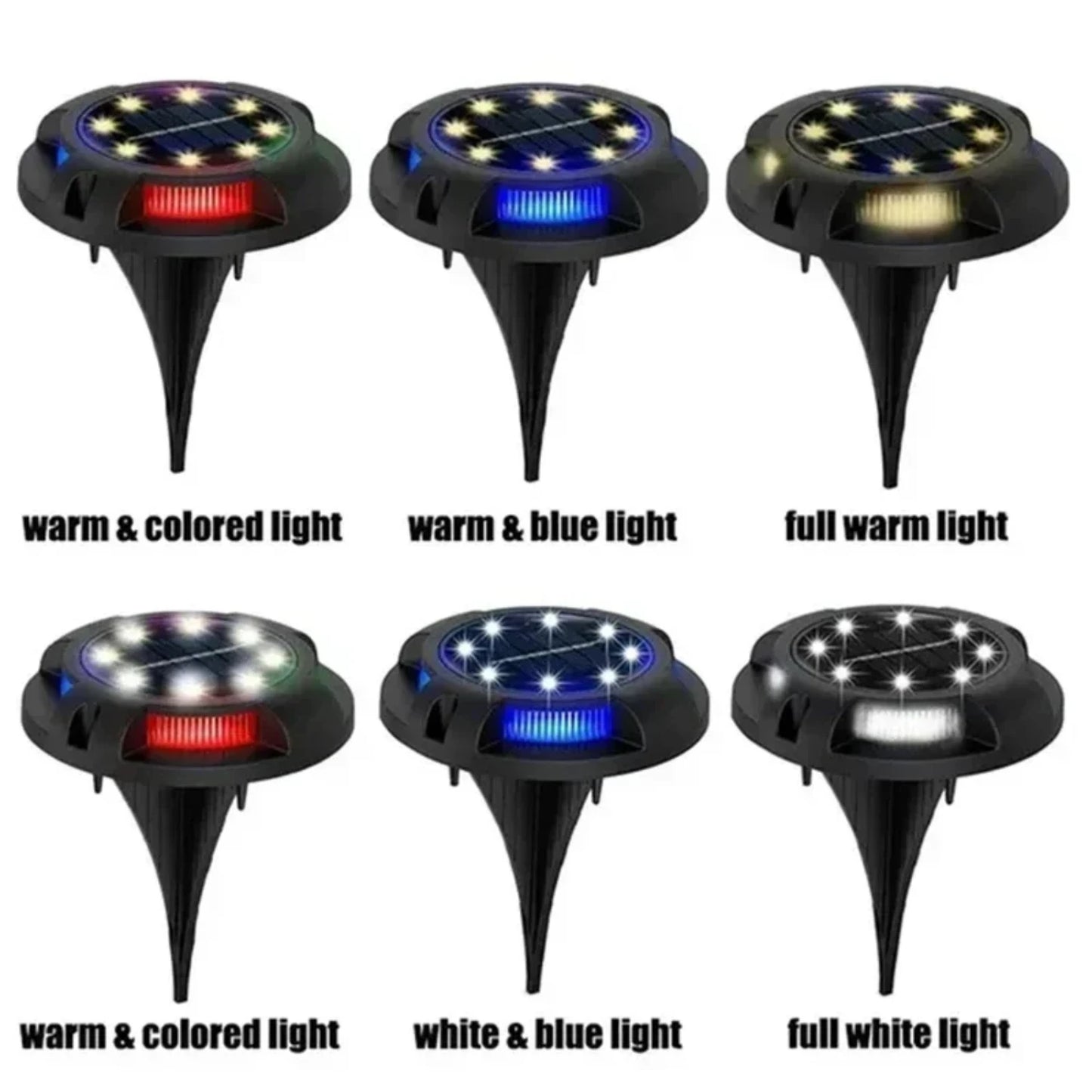 Energy-saving, Bright 12 LED Solar-Powered Disk Light