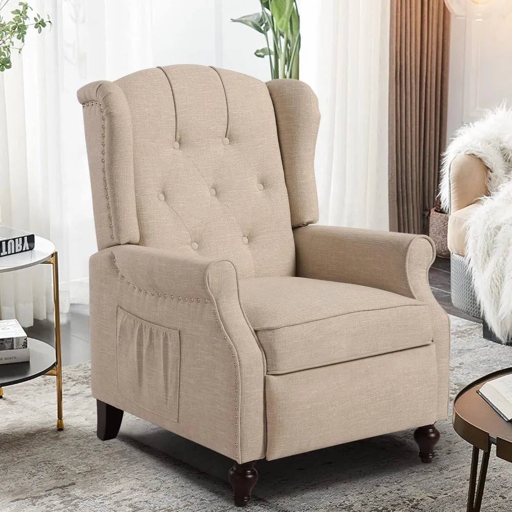 Wingback Recliner Chair with Massage and Heat