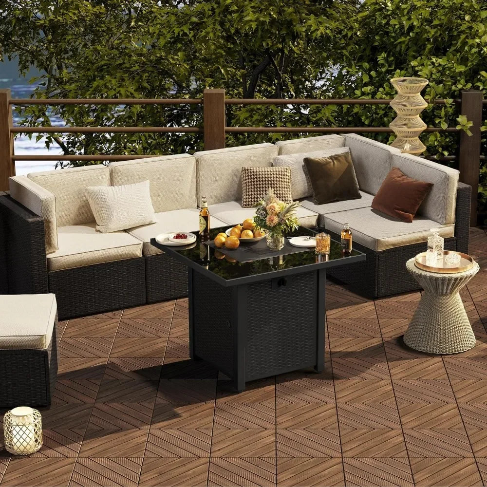 12 x 12in Interlocking Wood Decking Tiles