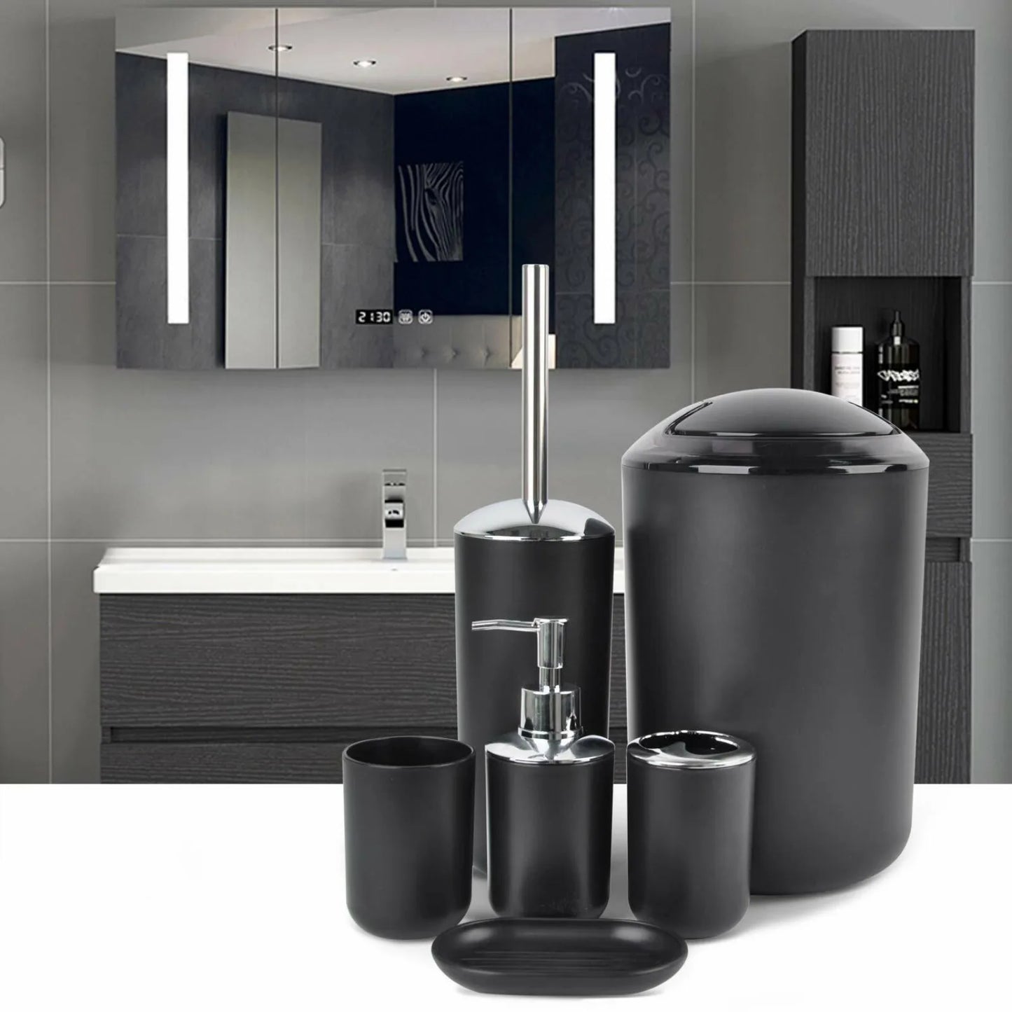 6-Piece Bathroom Accessories Bathroom Ensemble