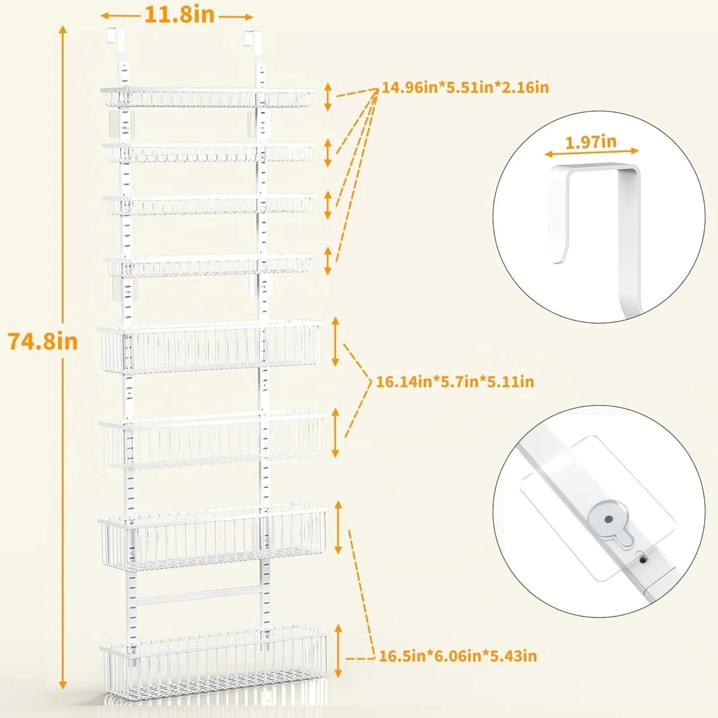 Over The Door Pantry Organizer