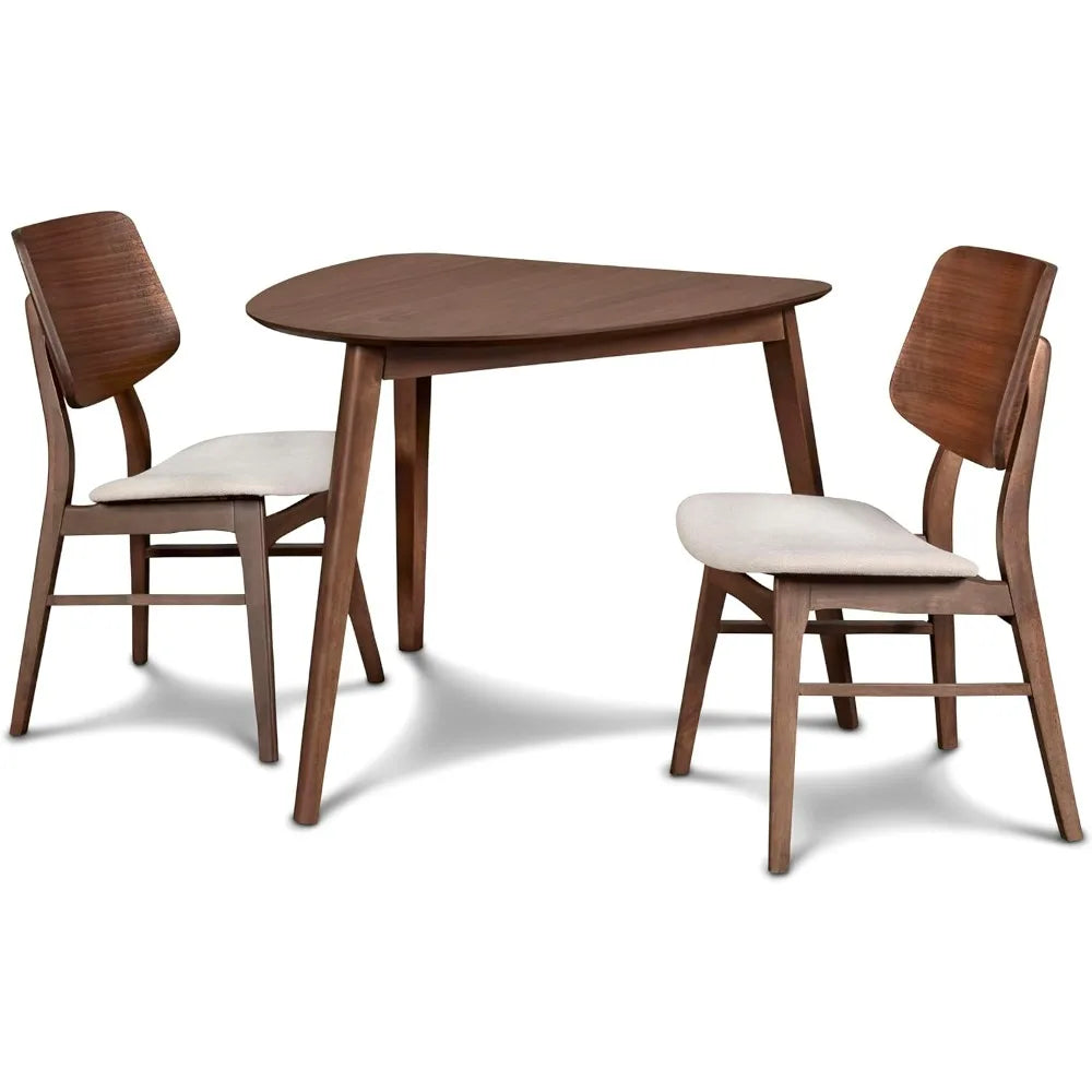 Mid-Century Modern Oscar Corner Table 3-Piece Dining Set