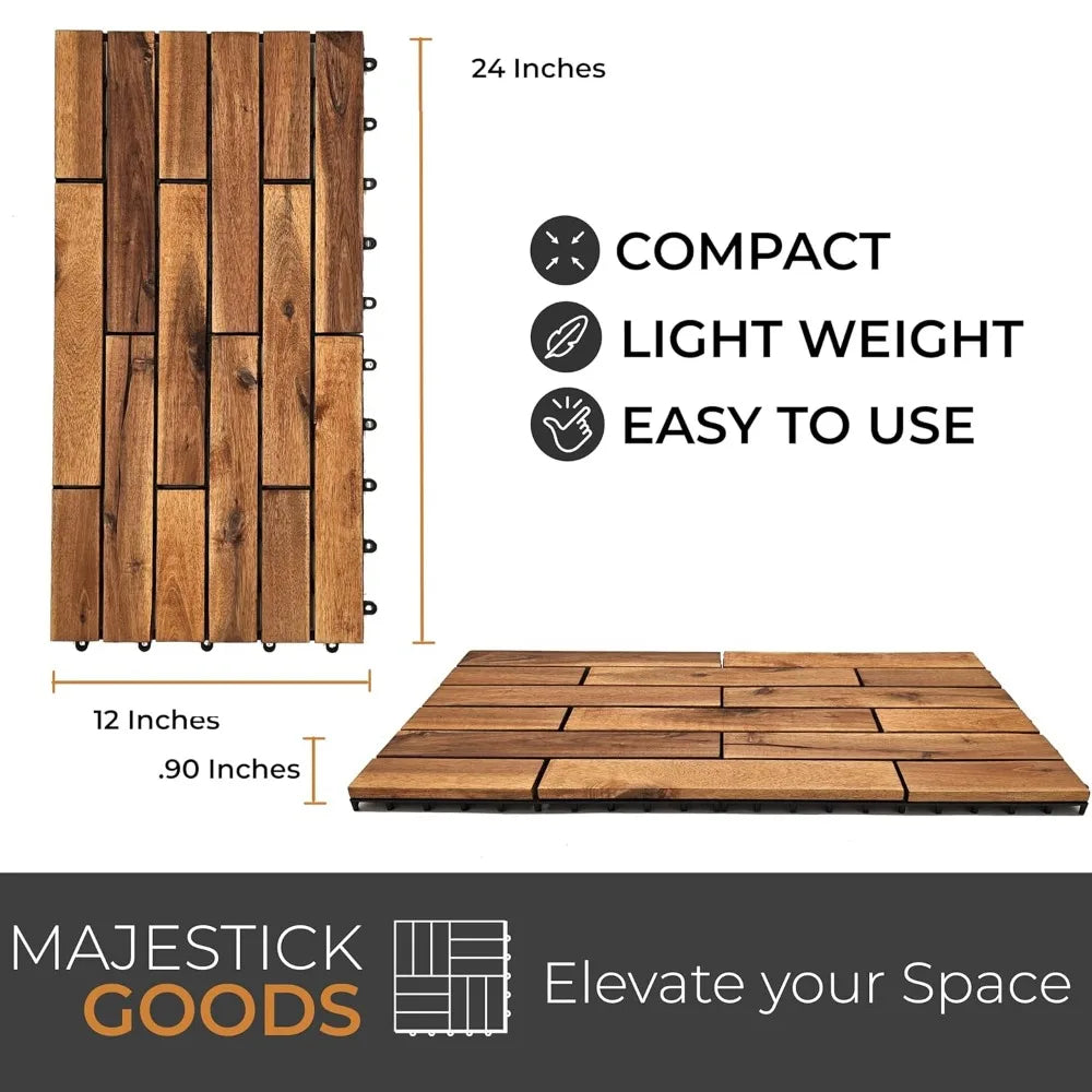 12 Sq Ft Interlocking Deck Tiles 24 x 12 Long Boards