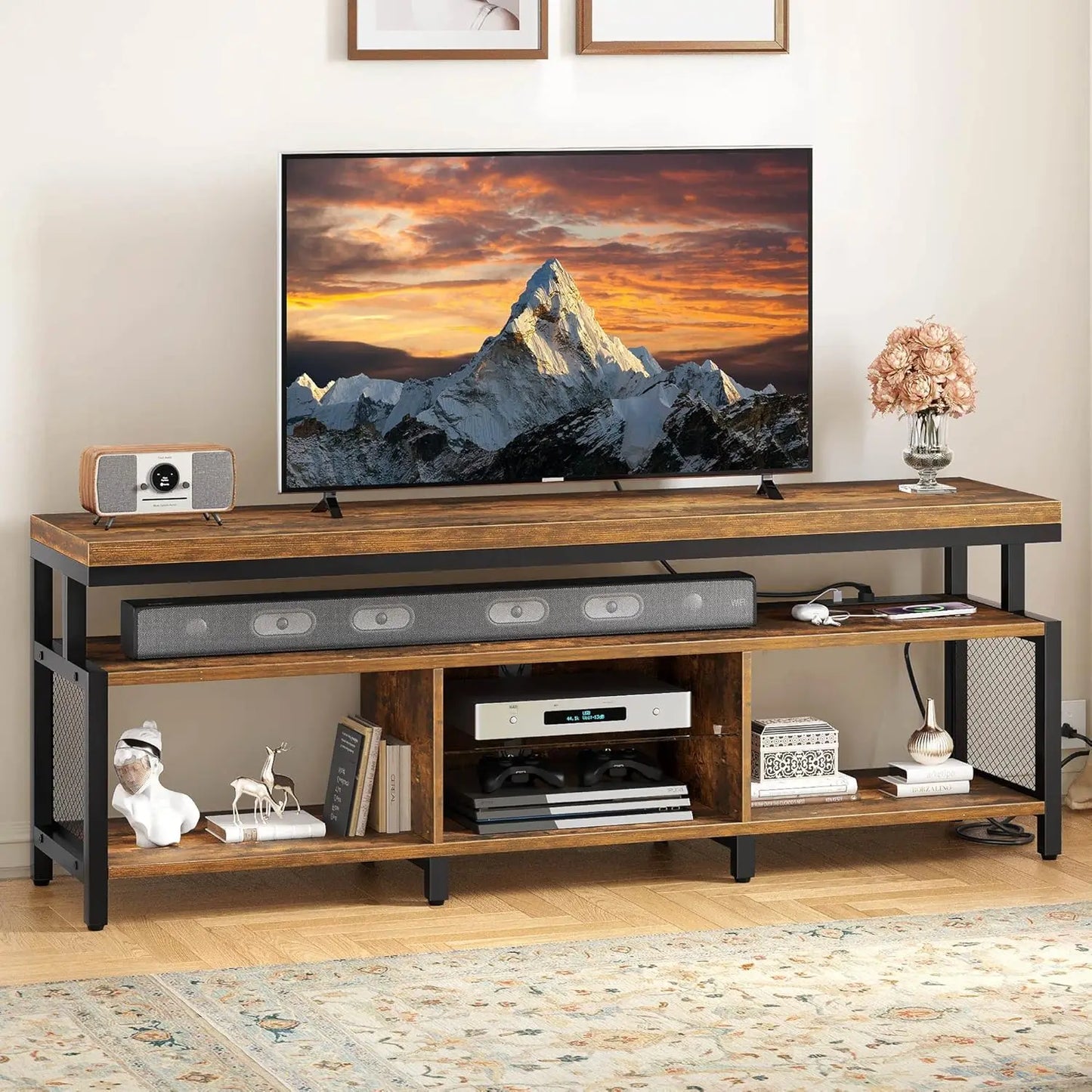 LED Television Stands w/Power Outlets for 70/65 inch