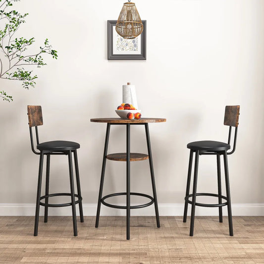 Dining Room Sets, 3-Piece Dining Table and Chairs Set