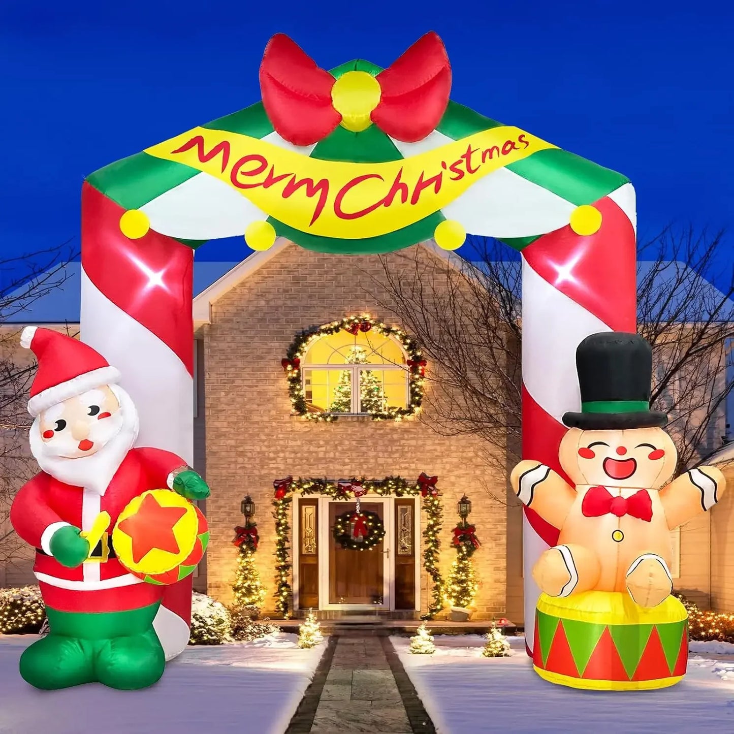 Santa Outdoor Claus with Gift Bag, Inflatables