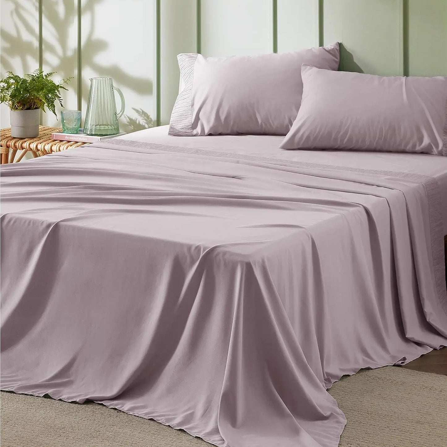 Polyester Microfiber Cooling Bed Sheet Set