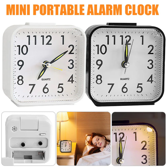 Silent Alarm Clocks with LED Night Light