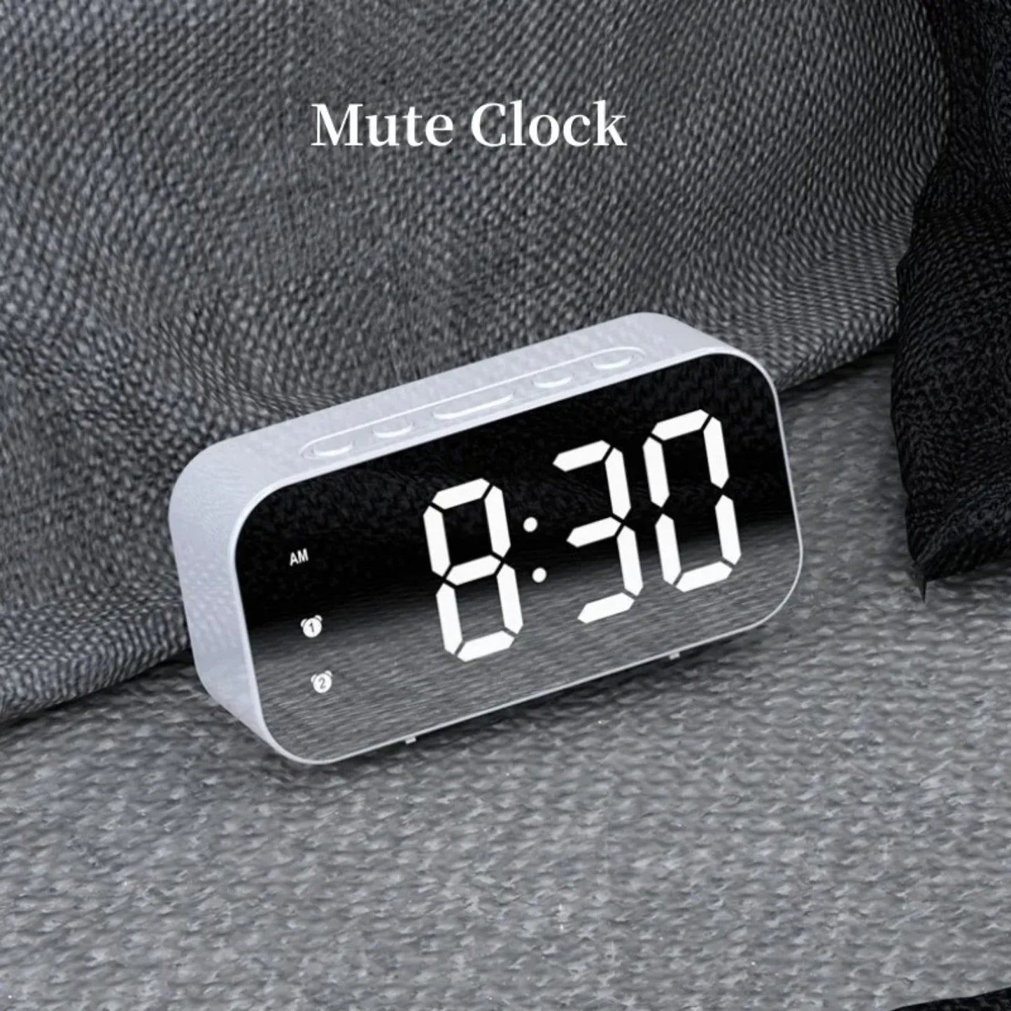 Voice Control  Alarm Clock Plug-In Electronic Digital Clock