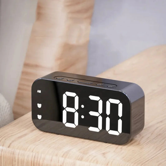 Voice Control  Alarm Clock Plug-In Electronic Digital Clock