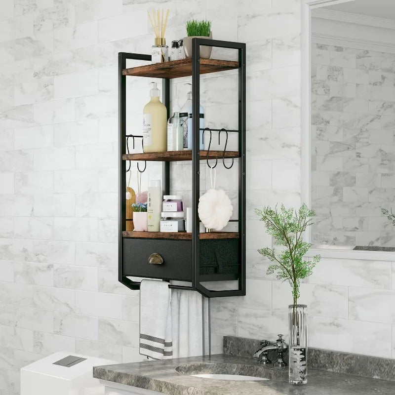 Bathroom Storage Organizer Wall Mounted, 3 Tier