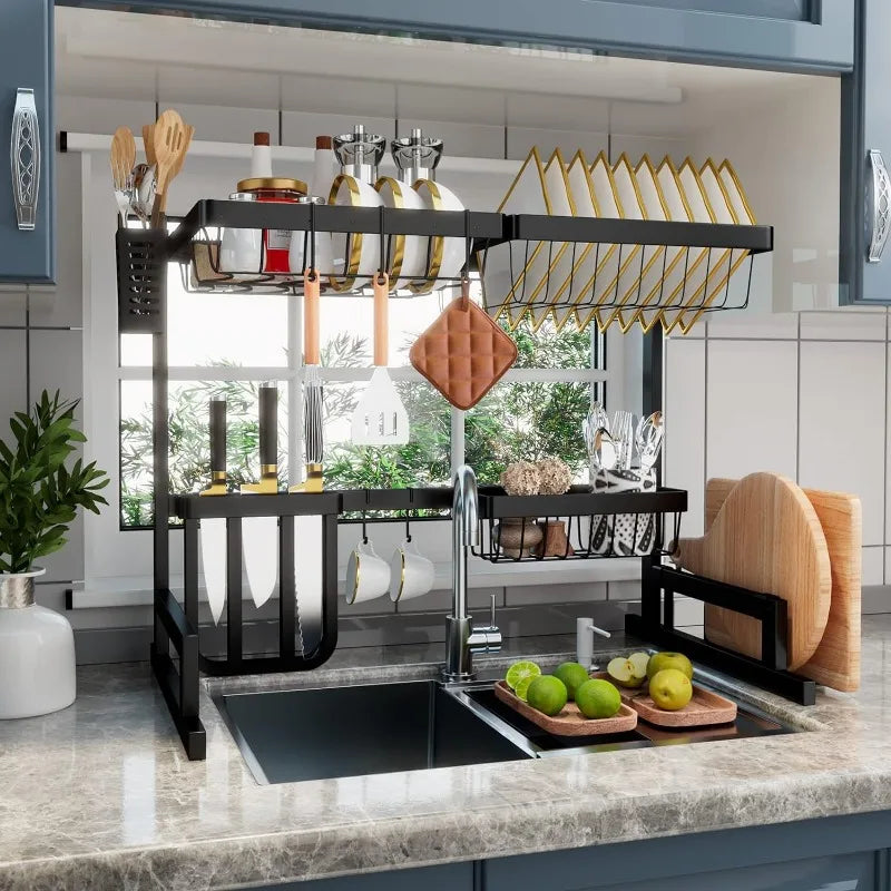 Large Over The Sink Dish Drying Rack