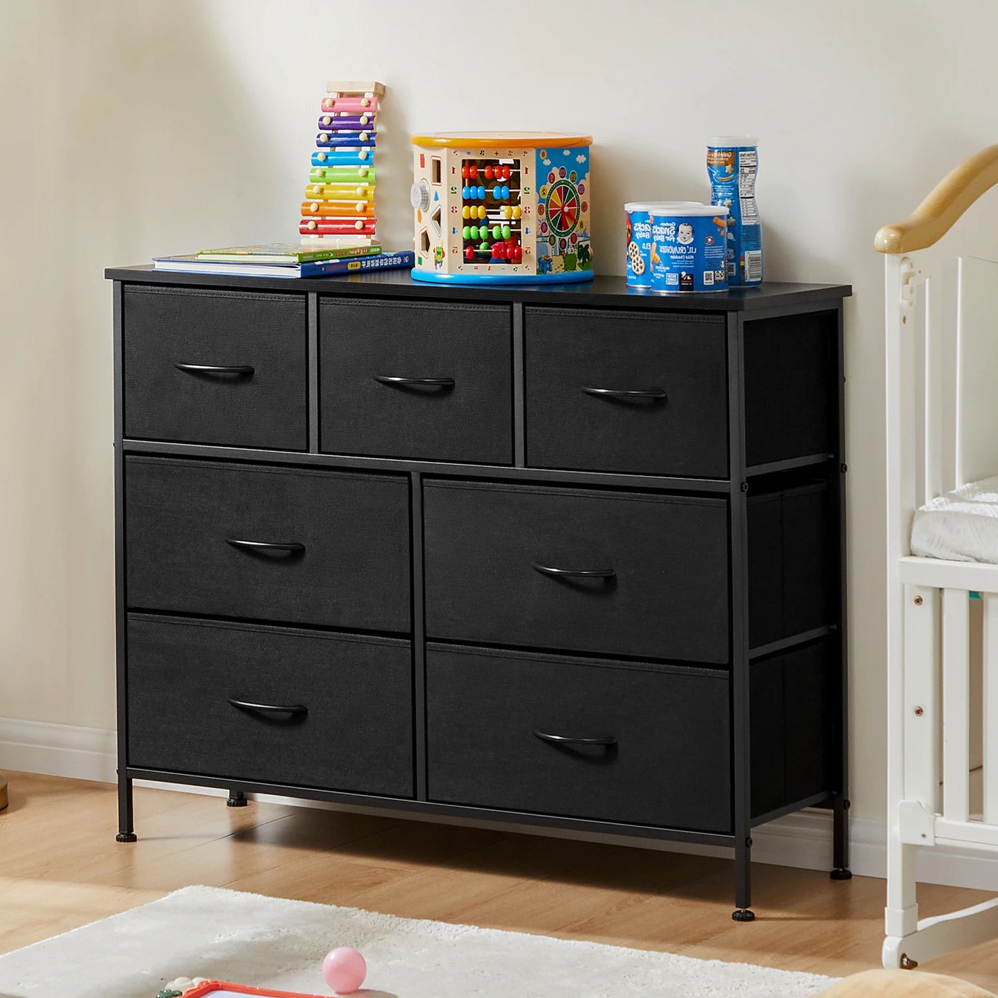 Desser For Bedroom With 7 Fabric Drawers