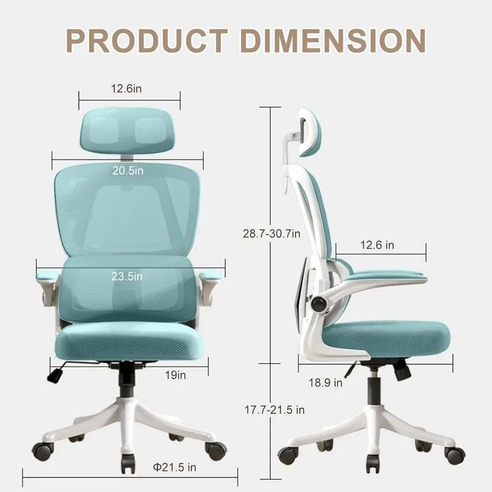 High Back Ergonomic Office Chair with Lumbar Support