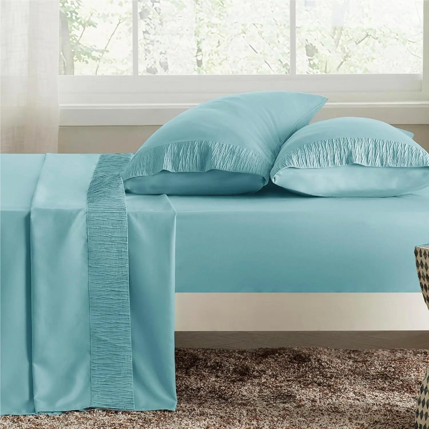 Polyester Microfiber Cooling Bed Sheet Set