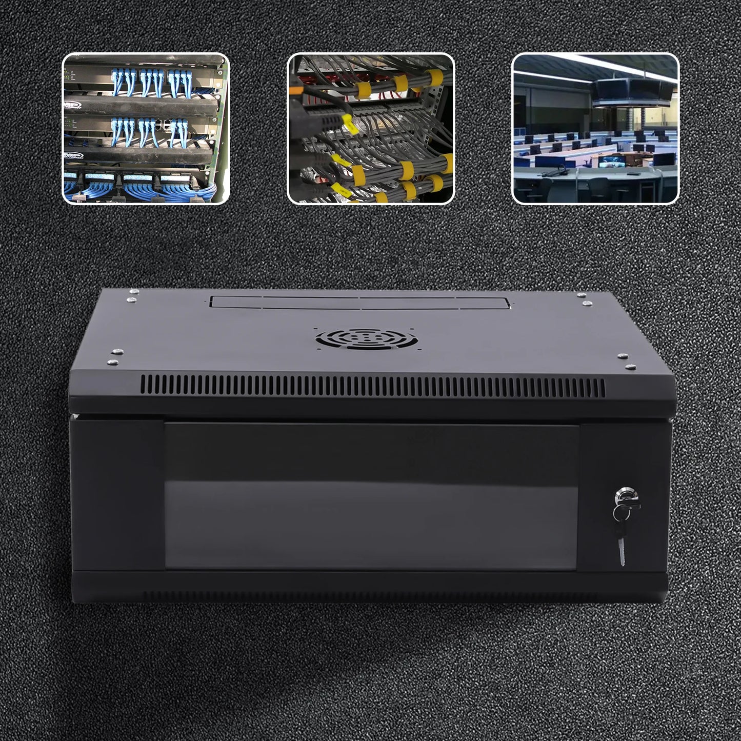 Modern 4U Wall Mount Network Server Cabinet