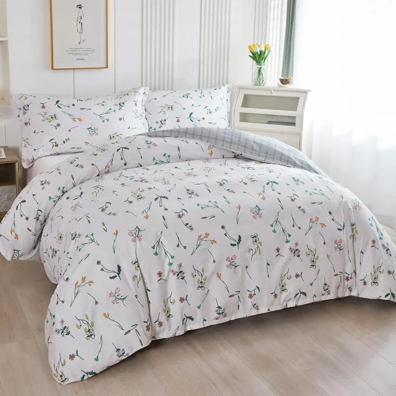 Comforter Cover Set with Floral Pattern100% Cotton