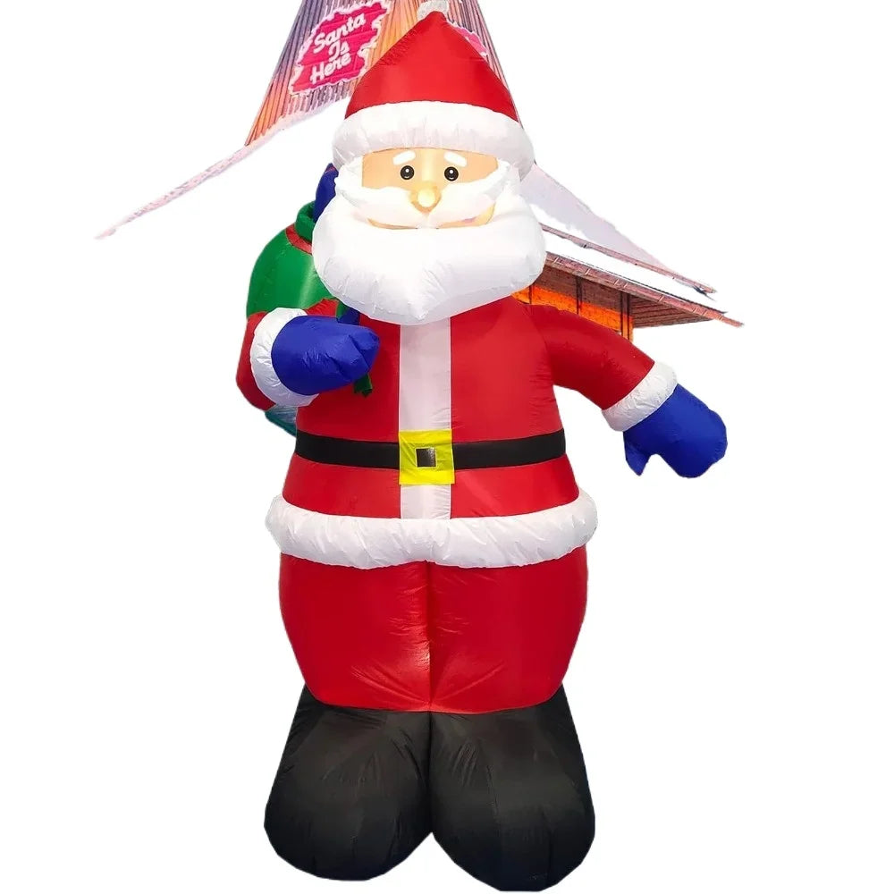 Santa Outdoor Claus with Gift Bag, Inflatables