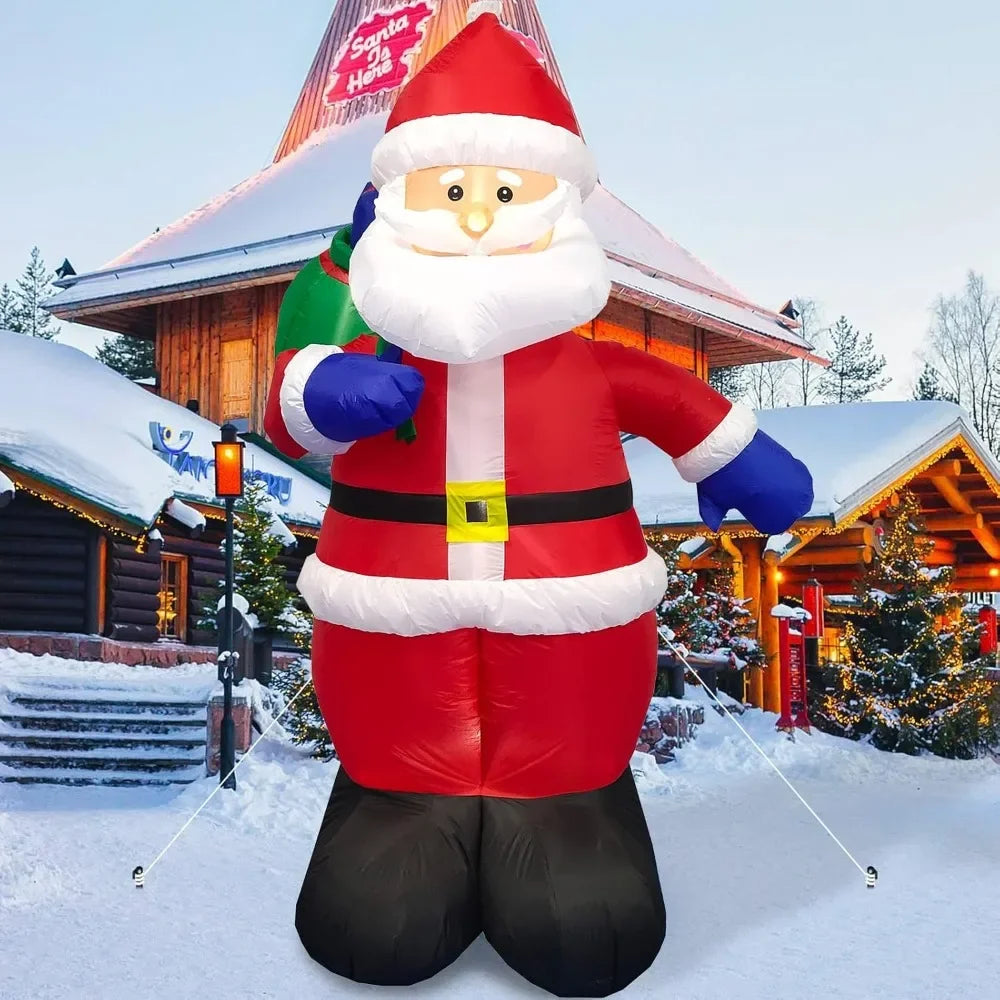 Santa Outdoor Claus with Gift Bag, Inflatables