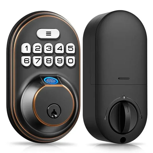 Smart Fingerprint Door Lock, Veise RZ02A Keyless Entry