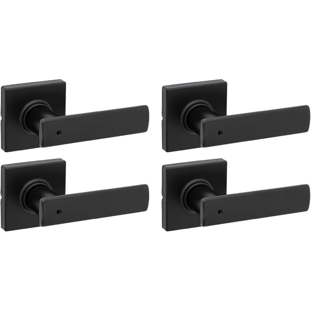 Interior Privacy Door Handle with Lock 4 Pack