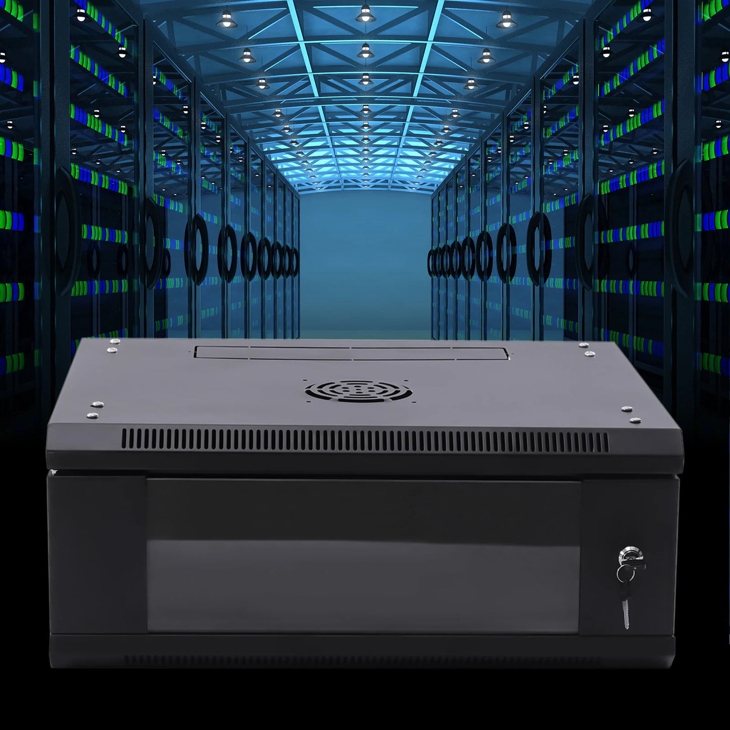 Modern 4U Wall Mount Network Server Cabinet