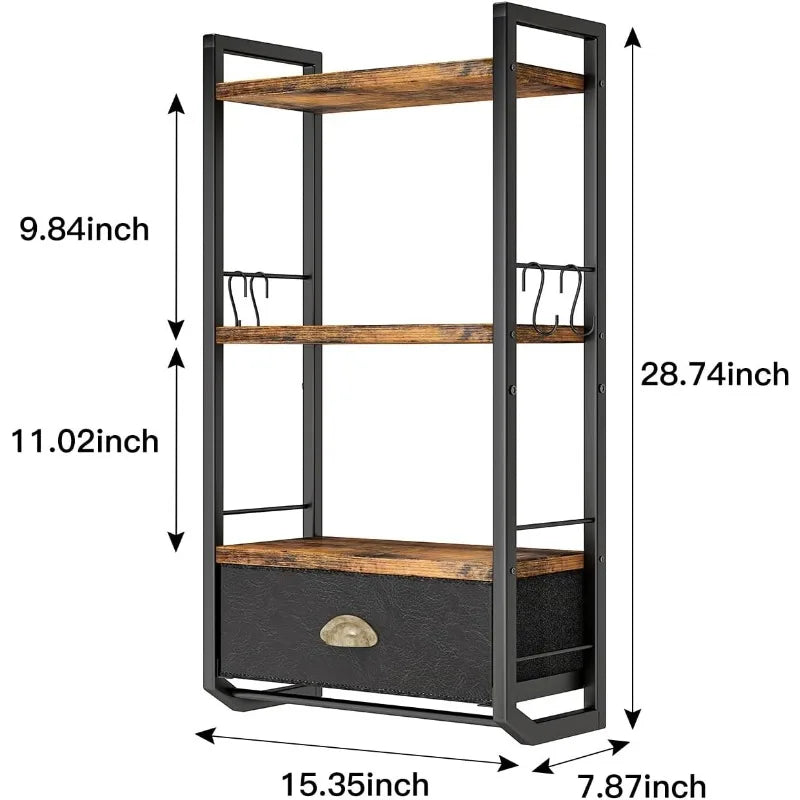 Bathroom Storage Organizer Wall Mounted, 3 Tier