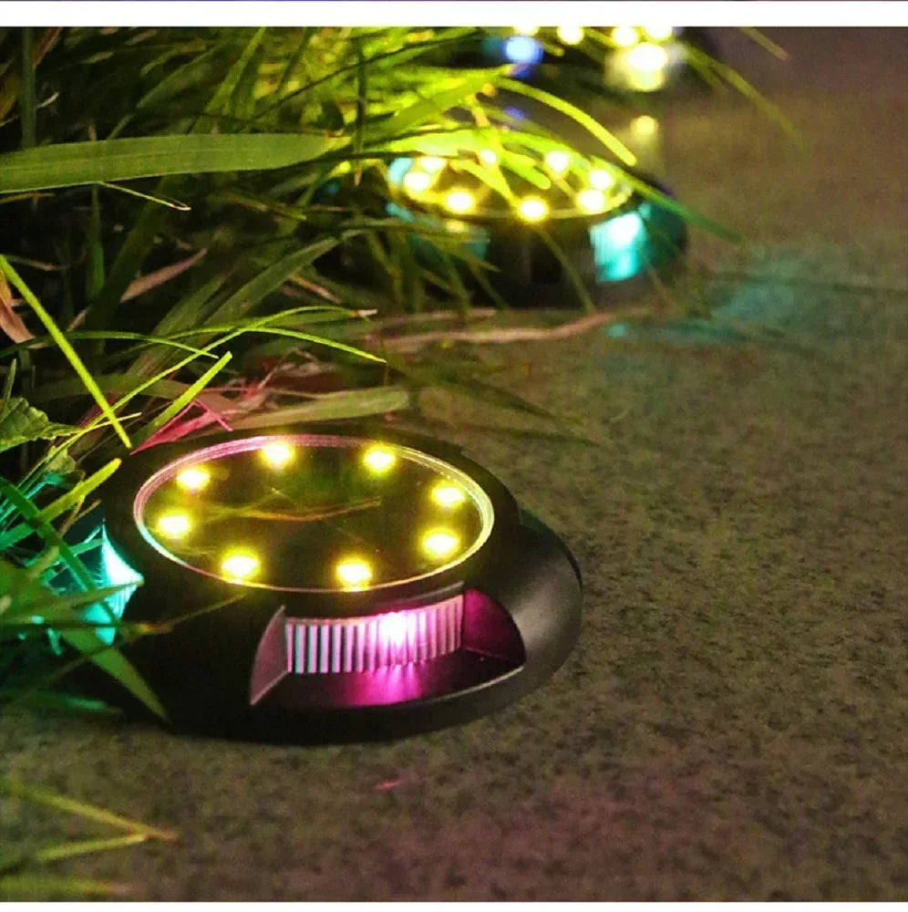 Energy-saving, Bright 12 LED Solar-Powered Disk Light