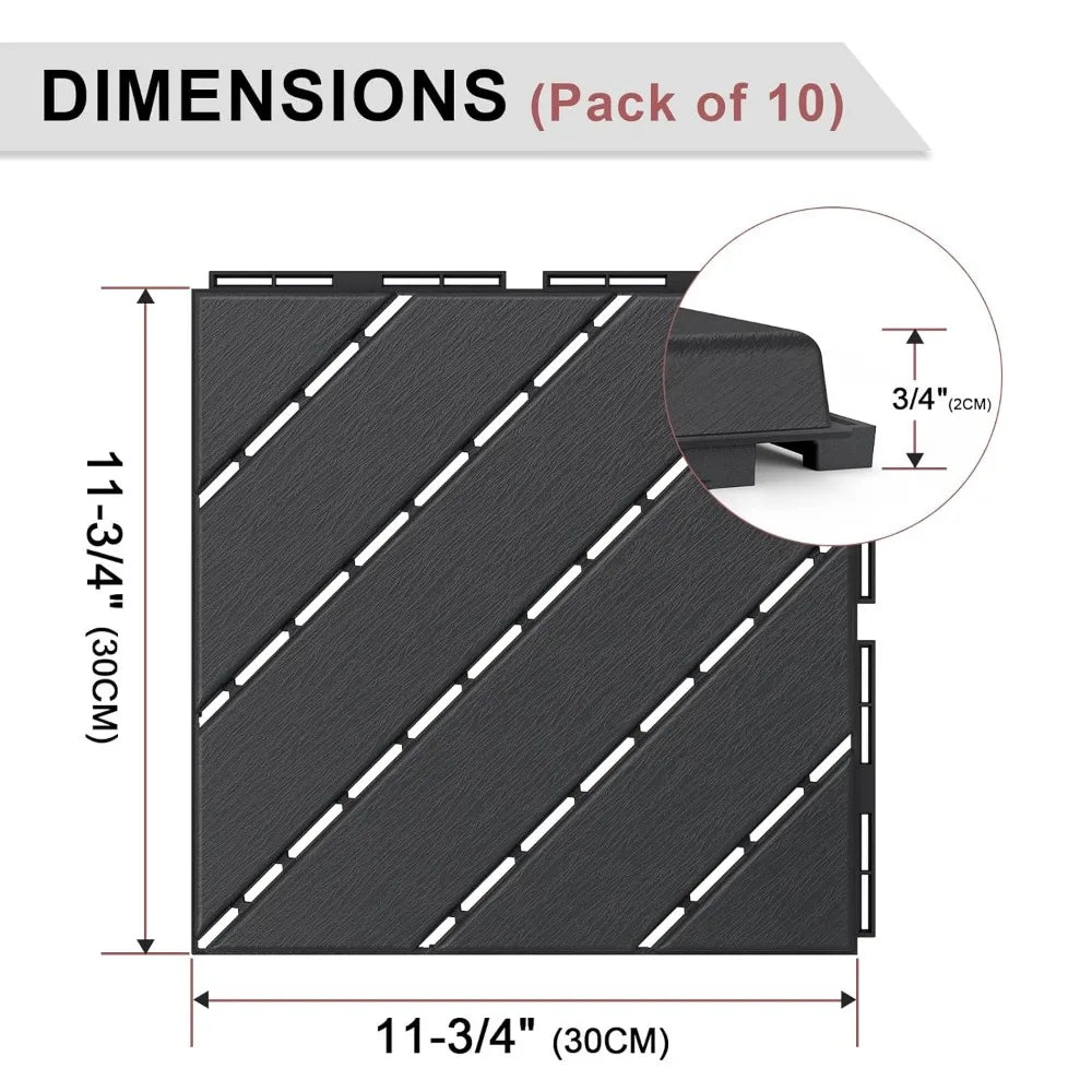 Patio Flooring Outdoor Waterproof