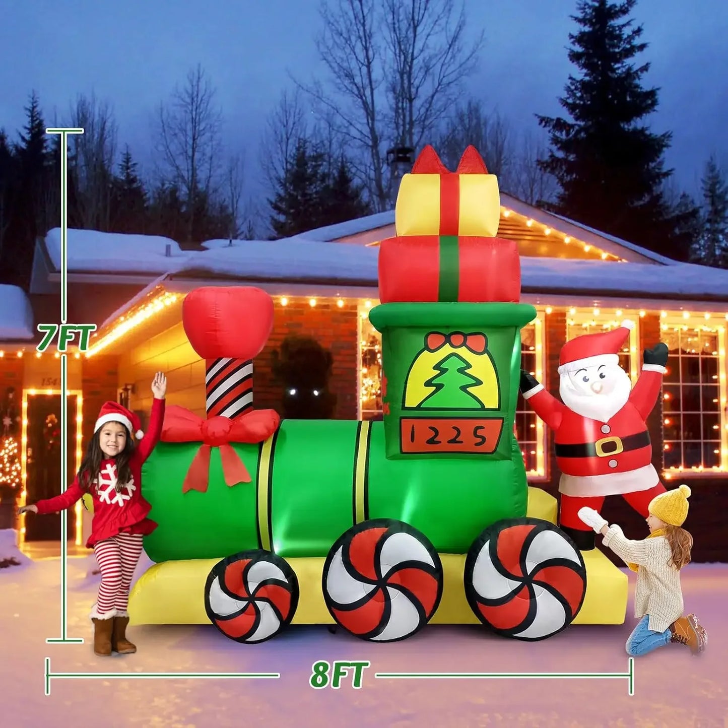 Santa Outdoor Claus with Gift Bag, Inflatables