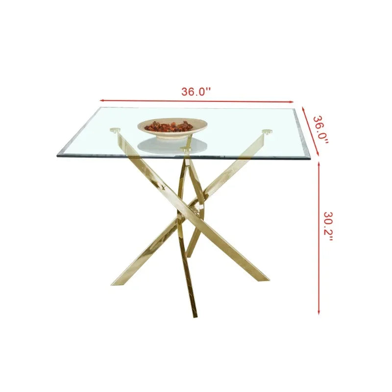 Square Elegant Dining Table