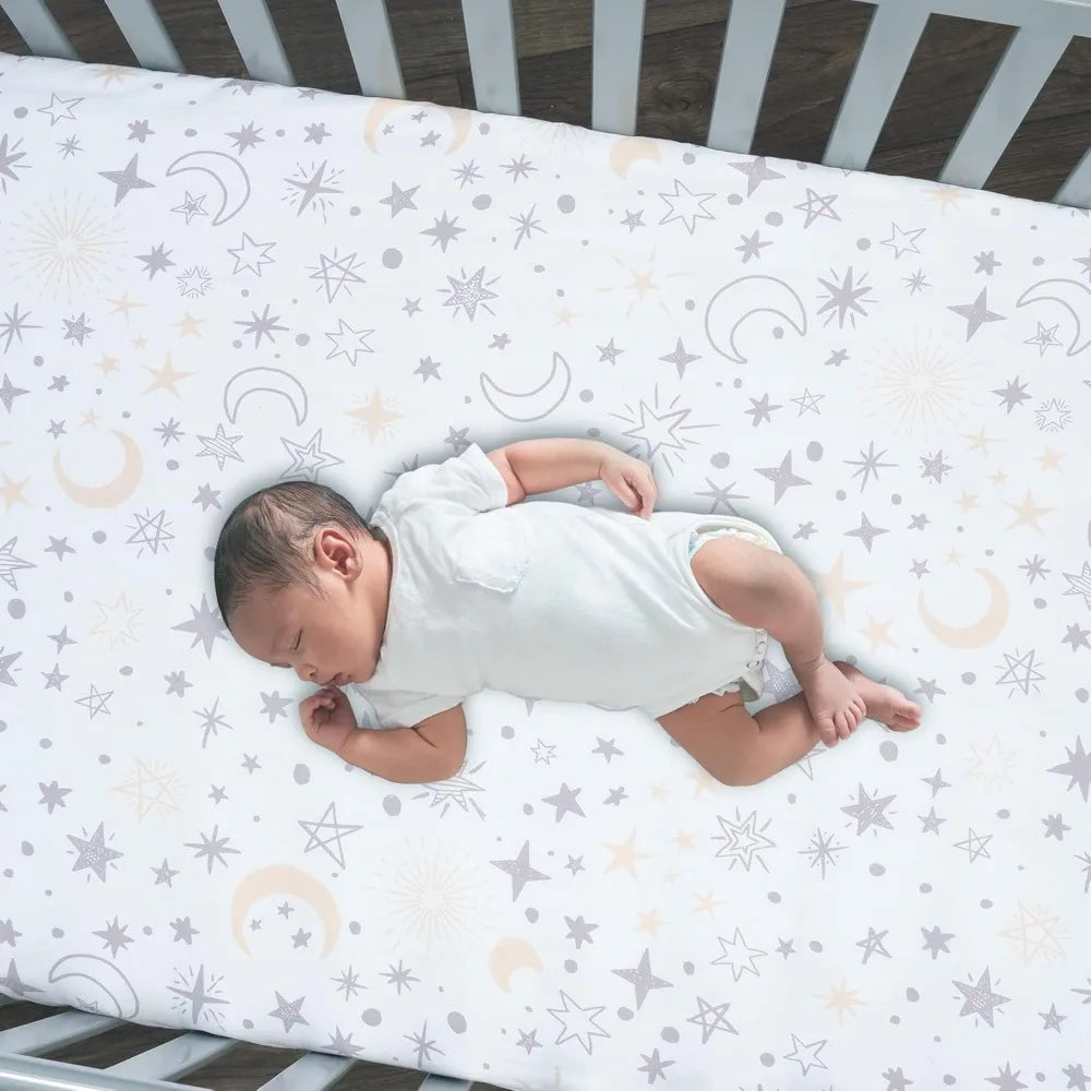 3-Piece Celestial Nursery Baby Crib Bedding Set